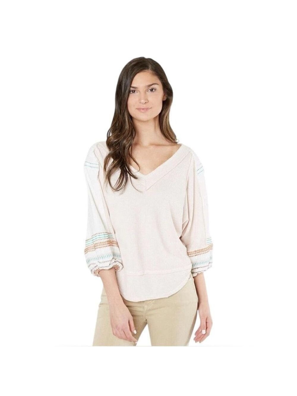 Free People We The Free Oversized Bubble Thermal Top Pink Size Large OB778756